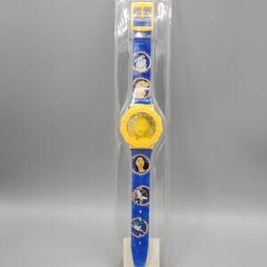 Vintage 1990's Disney Fantasma Digital Watch Pocahontas Holographic New